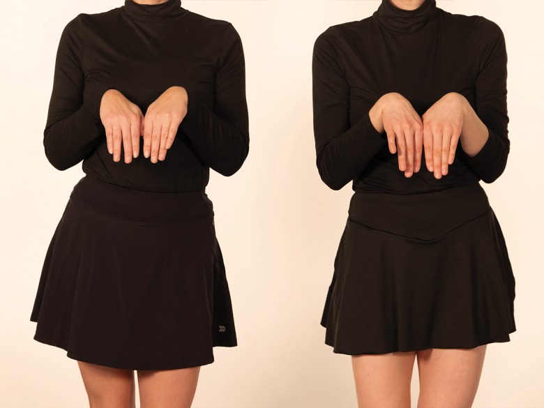 Photo of Anna Barker and Leah Wilks. 