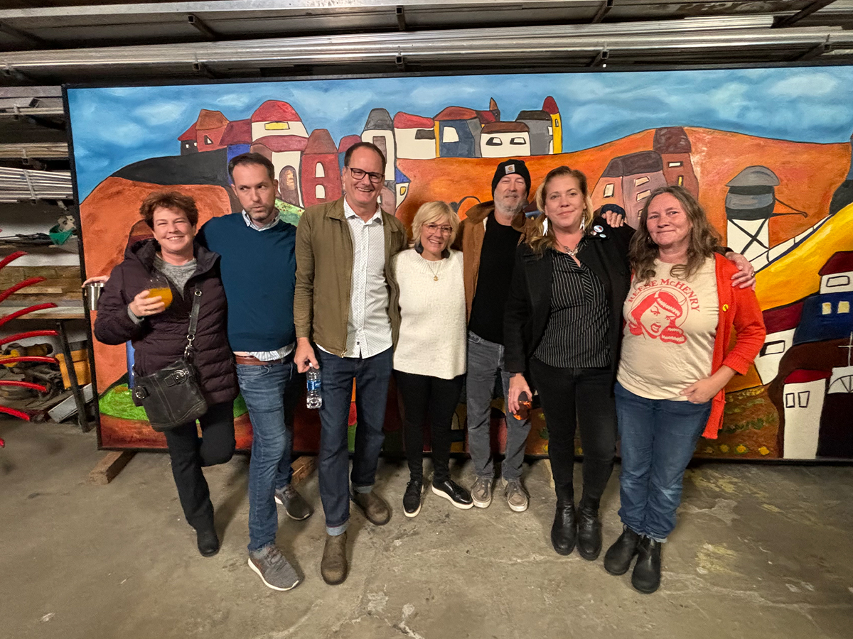 Janice Pollard, Steve Mayberry, Joe Farmer, Traci Lorraine Farmer,Jim Beriau, Caroline Morrison, Siobhan Southern. Photo by Grady Cooper.