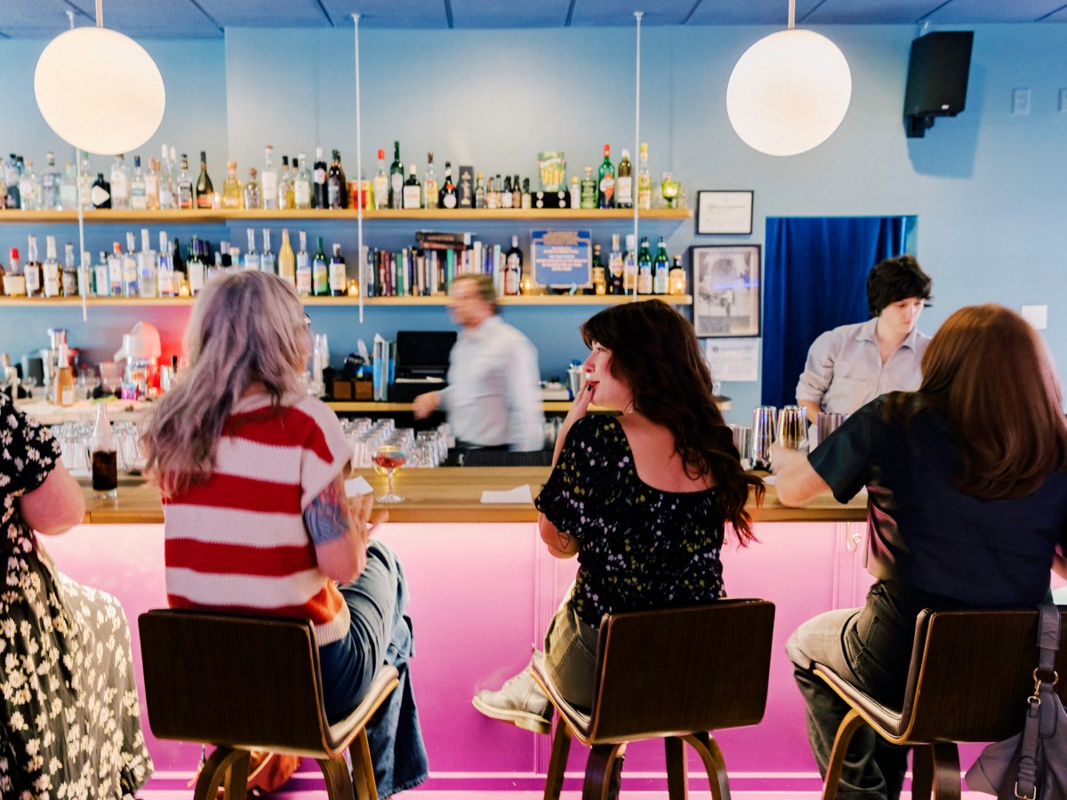 Little Gem customers on opening night. Photo by Heba Salama.