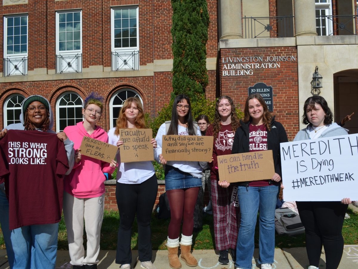 Meredith College Students, Faculty, and Alumni Protest Cuts and On-Campus Living Conditions