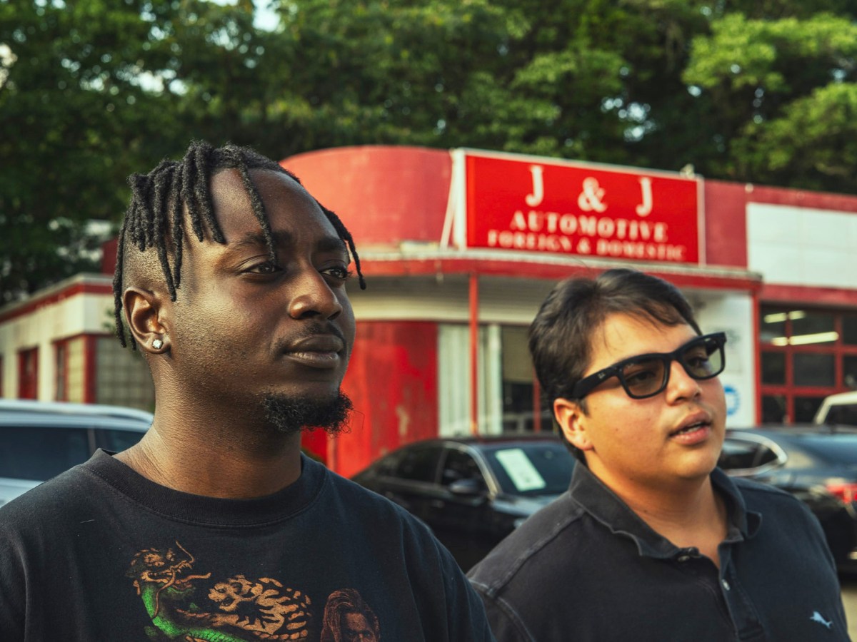 Raleigh natives rapper Lesthegenius and DJ Ricky Ricardo. Photo credit: TilDeathDoUsArt