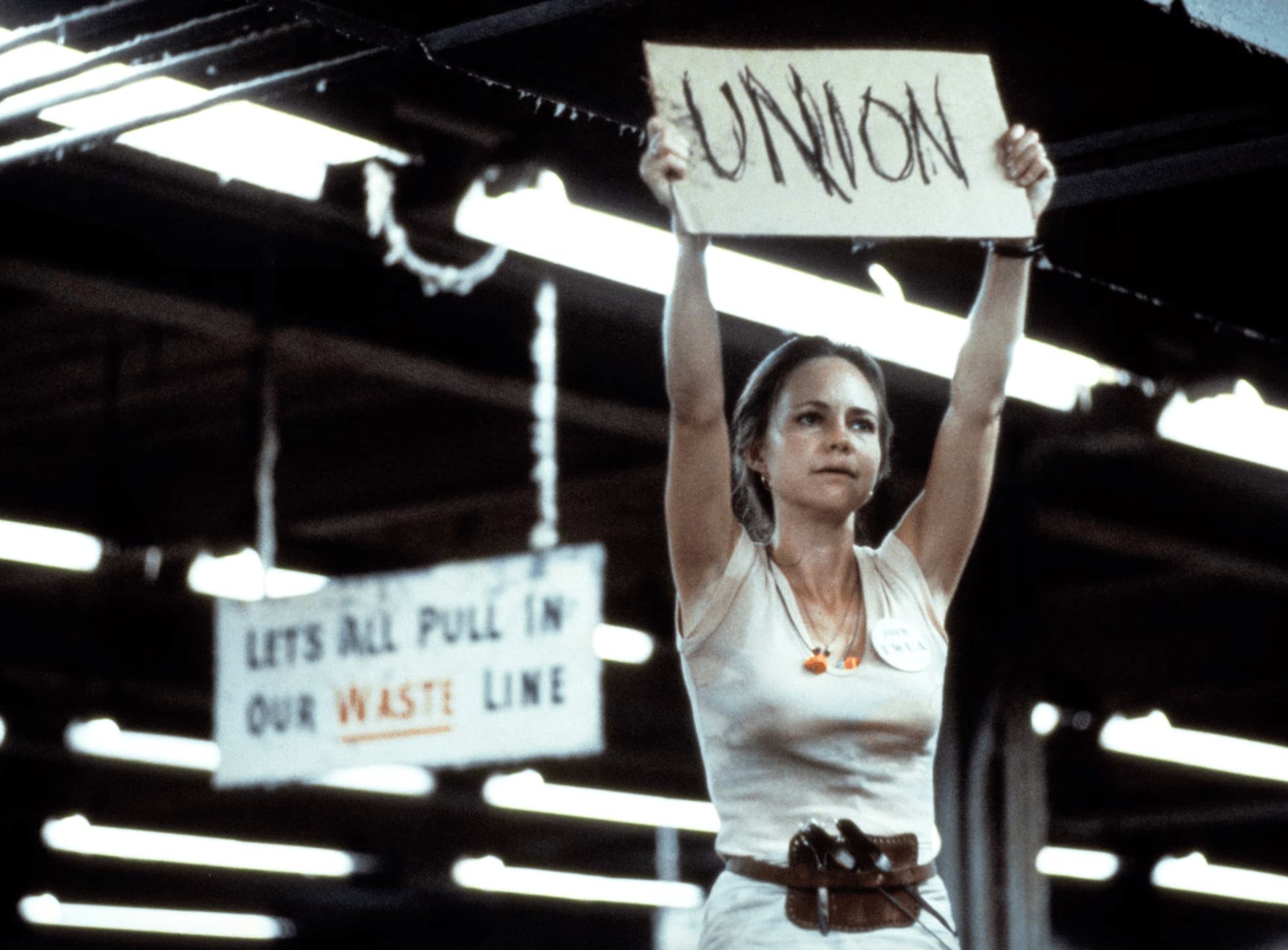 Sally Field in a famous scene from Norma Rae (20th Century Fox / Everett Collection)